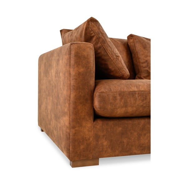 Sedežna garnitura v konjak rjavi barvi 220 cm Comfy – Scandic-image-4