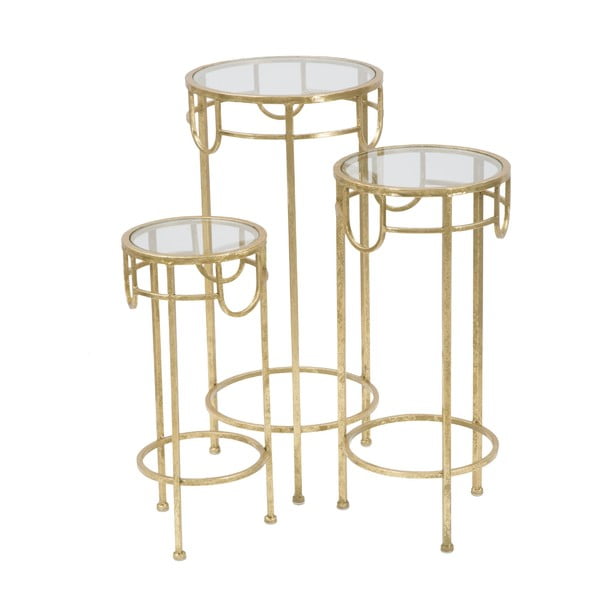 Komplet 3 mizic v zlati barvi Mauro Ferretti Lorenzo-image-2