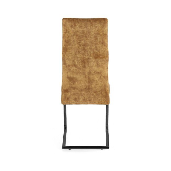 Gorčično rumen oblazinjen jedilni stol Thelma – Bizzotto-image-4