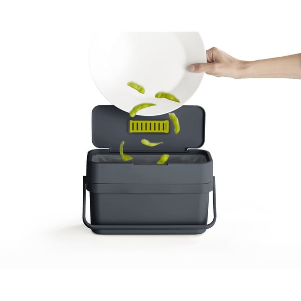 Črno-moder koš za kompostljive odpadke Joseph Joseph Compo, 4 l-image-3