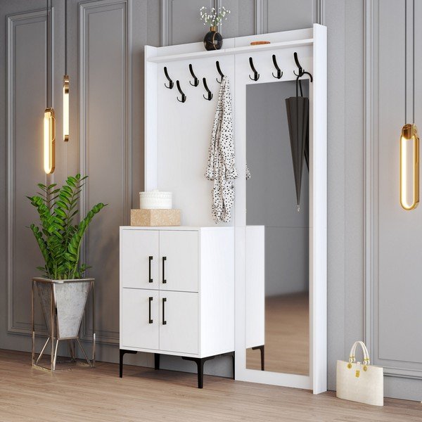 Beli predsobni komplet Berlin - Kalune Design-image-2