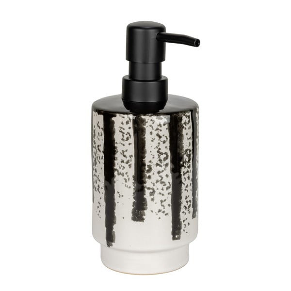 Črno-bel keramičen dozirnik za milo 340 ml Subiza – Wenko-image-3