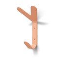 Rožnato-oranžen jeklen stenski obešalnik Frondo – Spinder Design