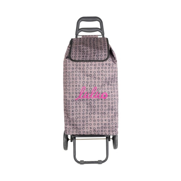 Rožnata nakupovalna torba na kolesih Lulucastagnette Ridey, 37 l