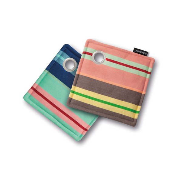 Komplet 2 bombažnih kuhinjskih brisač Remember Stripes