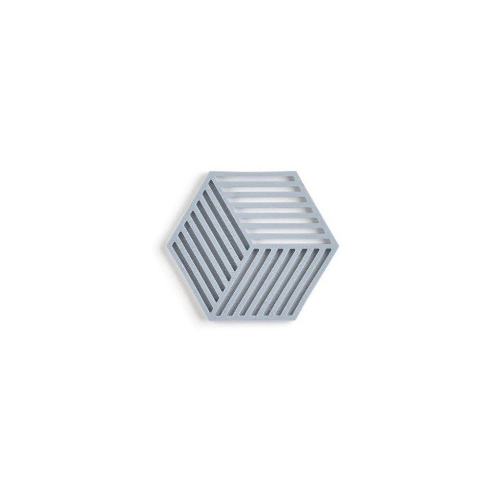 Siva silikonska podloga za lonce Zone Hexagon