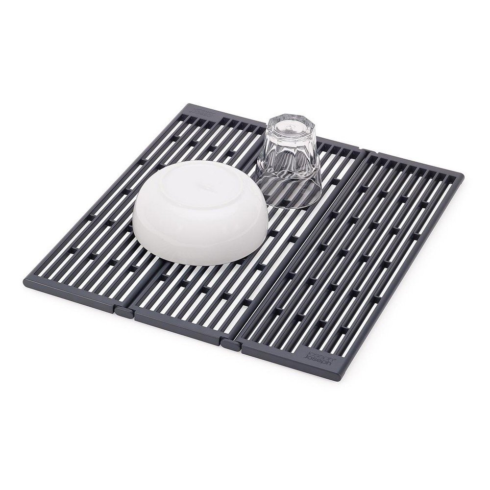 Siv plastičen nastavljiv odcejalnik za pomivalno korito 43x13 cm Platform