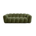 Zelena sedežna garnitura iz tkanine bouclé 232 cm Hippolyte – Bobochic Paris