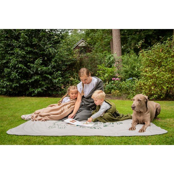 Zelena odeja za piknik 130x180 cm – Esschert Design-image-2