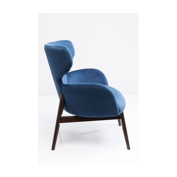 Modri fotelj Kare Design Aroha Velvet-image-2