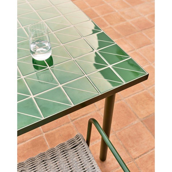 Jeklena vrtna miza 91x182 cm Maurina – Kave Home-image-4