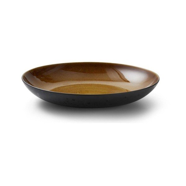 Črna/jantarna skleda iz kamenine ø 40 cm Gastro Black/Amber – Bitz
