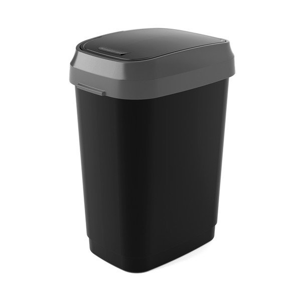 Črn koš za smeti 25 l Dual Swing Bin M – KIS