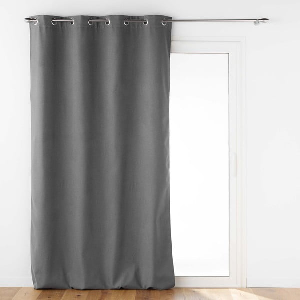 Antracitno siva akustična zavesa 140x260 cm Jupiter – douceur d'intérieur