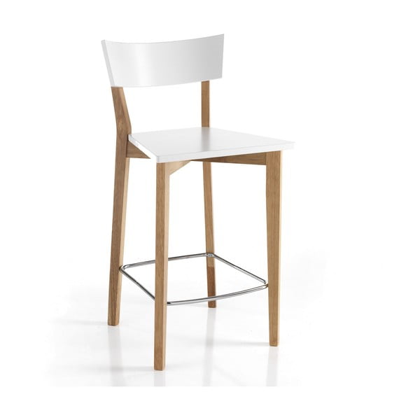 Beli/v naravni barvi barski stoli v kompletu 2 ks 94 cm Kyra – Tomasucci
