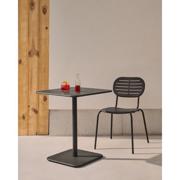 Jeklena vrtna miza 70x70 cm Brai – Kave Home-image-1