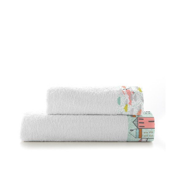 Komplet 2 brisač Moshi Moshi Little Village, 50x100 in 70x140 cm-image-2