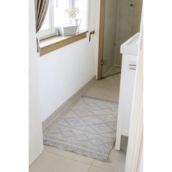 Siva kopalnišča preproga iz organskega bombaža Wenko Urla, 60 x 90 cm-image-1