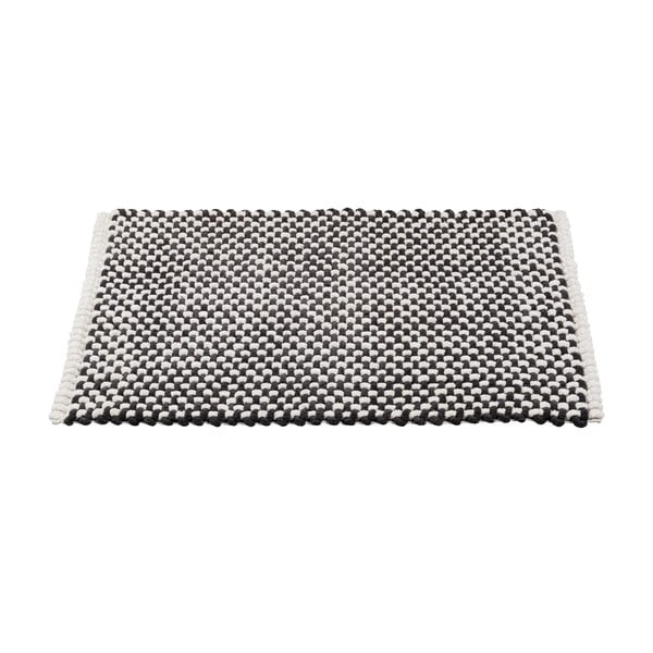 Črno-bela tekstilna kopalniška preproga 50x80 cm Covelo – Wenko-image-2