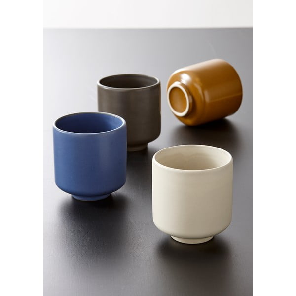 Bež lončena skodelica 250 ml Cafe Kora - Ladelle-image-1