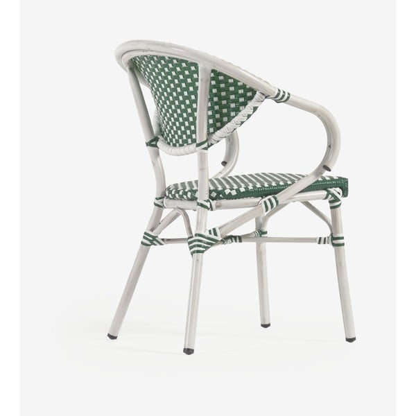 Zeleno-bel vrtni stol Kave Home Marilyn-image-1