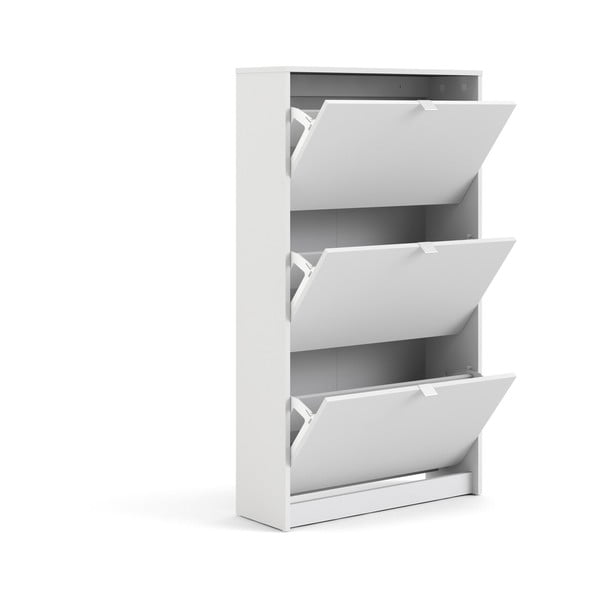 Bela preklopna omarica za čevlje Shoes – Tvilum-image-4