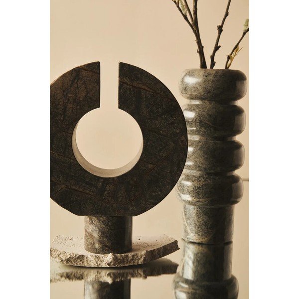 Zelena vaza iz marmorja (višina 25 cm) Fazio – Premier Housewares-image-3