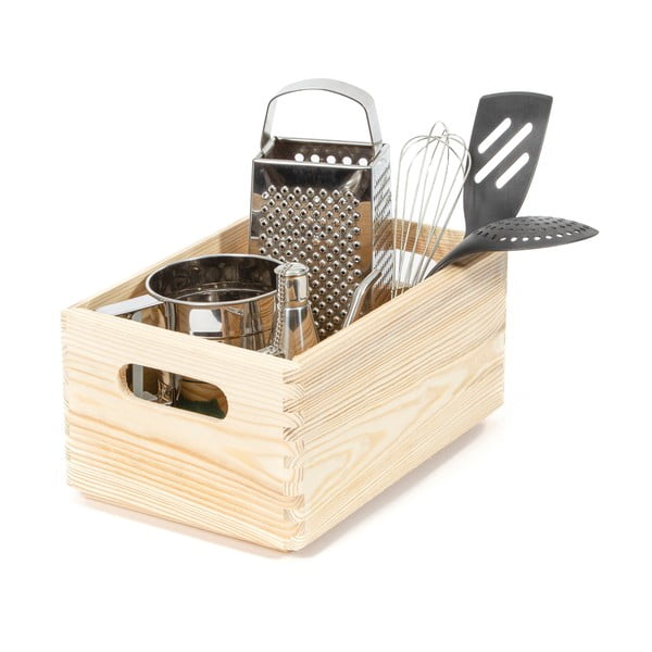 Škatla za shranjevanje iz borovega lesa Compactor Custom, 30 x 20 x 14 cm-image-2