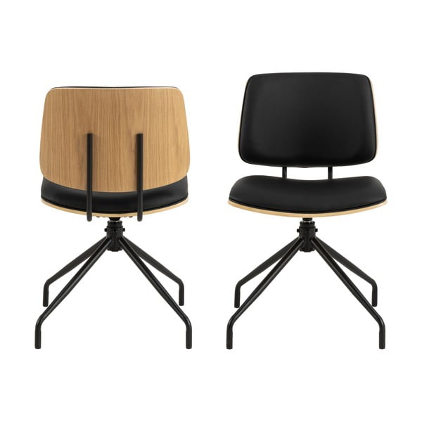 Črn jedilni stol Owen – Actona-image-1