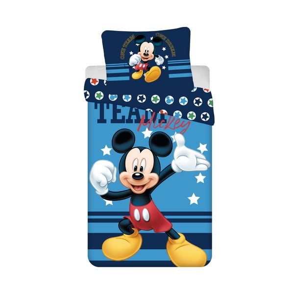 Bombažna otroška posteljnina 140x200 cm Mickey Team – Jerry Fabrics