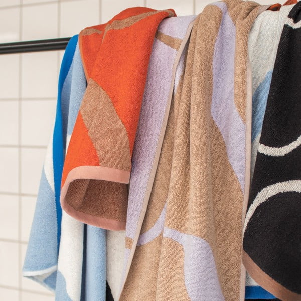 Črne/bele brisače iz organskega bombaža v kompletu 2 ks 50x90 cm Nova Arte – Mette Ditmer Denmark-image-3