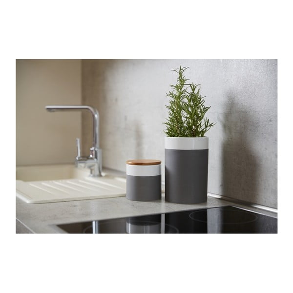 Keramična škatla za shranjevanje s pokrovom iz bambusa Wenko Malta, 450 ml-image-3