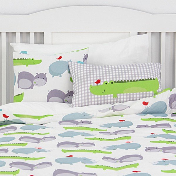 Otroška bombažna posteljnina Mr. Fox Hippo, 140 x 200 cm-image-3