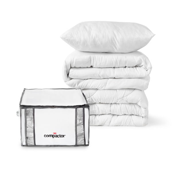 Vakuumske/ojačane tekstilne škatle za shranjevanje oblačil v kompletu 2 ks 42x25x25 cm Life – Compactor-image-1