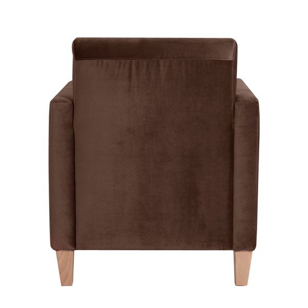 Rjav fotelj Max Winzer Milla Velvet-image-4