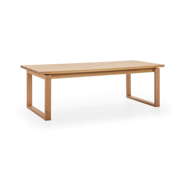 Jedilna miza z mizno ploščo v hrastovem dekorju 100x220 cm Rina – Marckeric