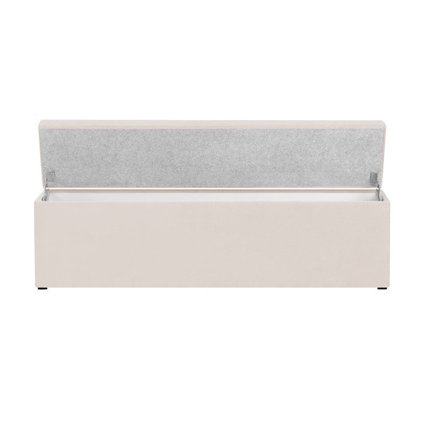 Kremasta otomanska omara s shranjevanjem Cosmopolitan Design LA, 180 x 47 cm-image-4