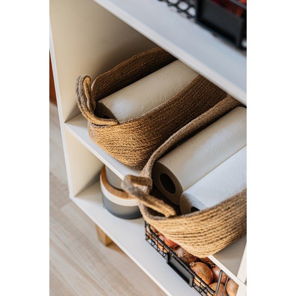 Košara za shranjevanje iz jute Compactor, 29 x 20 cm-image-1