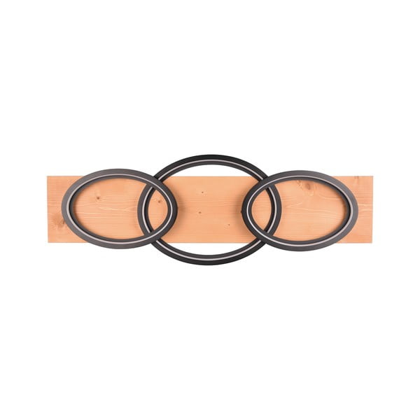 Črna/rjava LED zatemnitvena stropna svetilka 33x97 cm Barca – Trio-image-2