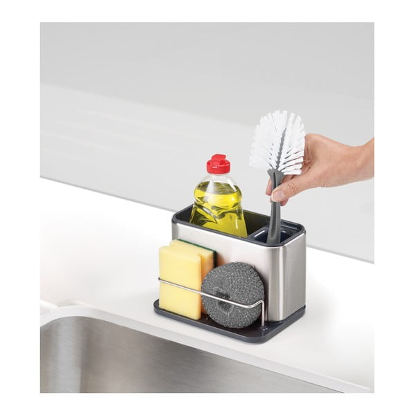 Držalo za detergent iz nerjavečega jekla Joseph Joseph Tidy, 18 x 12,8 cm-image-3