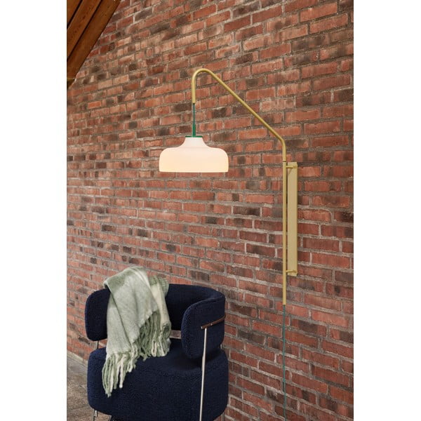 Belo-zelena odeja 200x140 cm Inlet - Hübsch-image-4