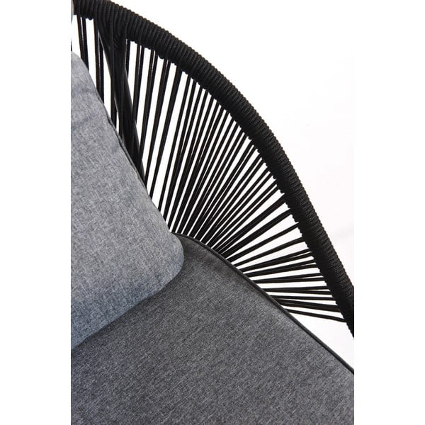 Črn vrtni trosed Bonami Selection North-image-3