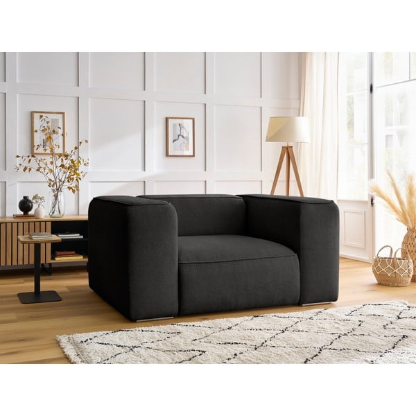 Črn fotelj Zephyr – Bobochic Paris-image-1