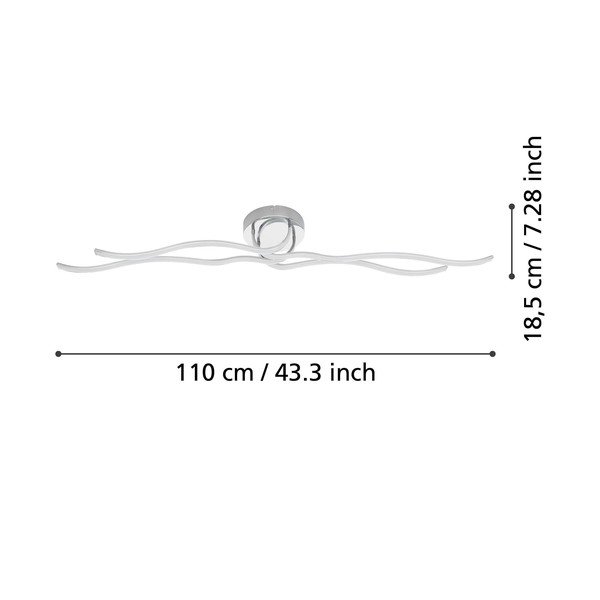LED stropna svetilka v srebrni barvi 16x108,5 cm RONCADE – EGLO-image-2