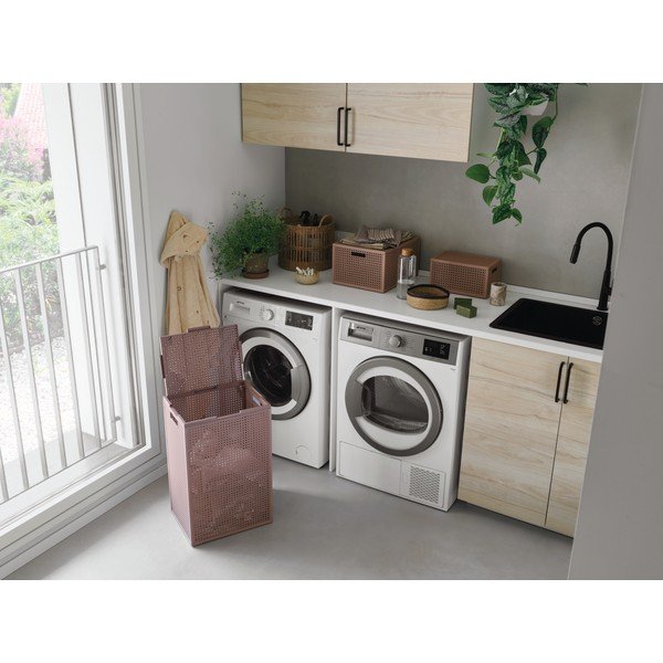 Prašno rožnat koš za perilo iz reciklirane plastike 60 l Kaya – Curver-image-2