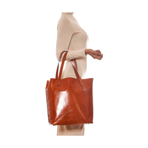 Usnjena torbica Renata Corsi 3001 Cognac-image-1
