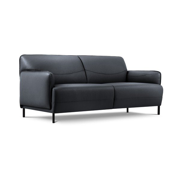 Modra usnjena sedežna garnitura Windsor & Co Sofas Neso, 175 x 90 cm-image-2