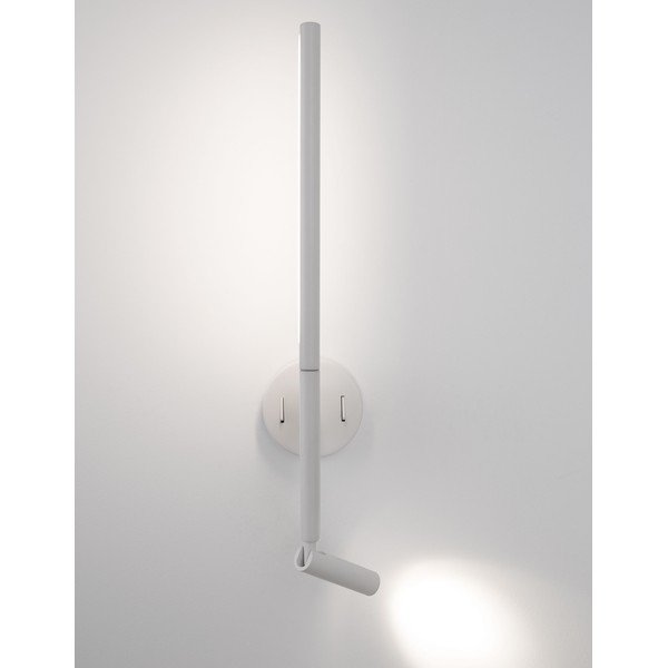 Mat bela aluminijasta LED stenska svetilka z upogljivo konstrukcijo Handy – Nova Luce-image-1