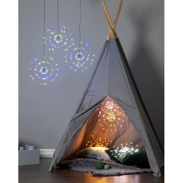 Viseča LED svetlobna dekoracija Star Trading Hanging Firework Light Rainbow, ø 26 cm-image-1