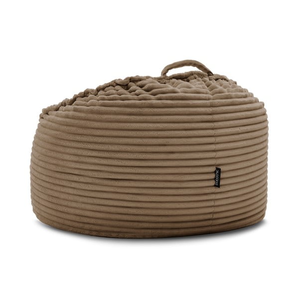 Rjava vreča za sedenje iz rebrastega žameta Socrate – Bobochic Paris-image-4